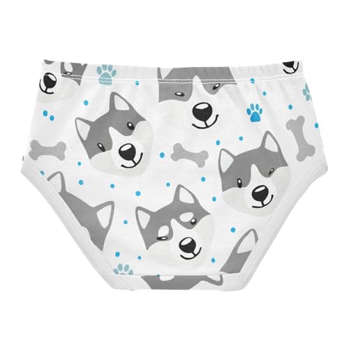 Cute Cartoon Husky Dog Panties Little Girl Girls Underwear Toddlers Cotton Fancy Underpants Briefs 2t2