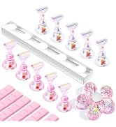 Makartt Nail Stand for Press On Nails Display Practice Art Magnetic Fake Nail Holder for Painting...
