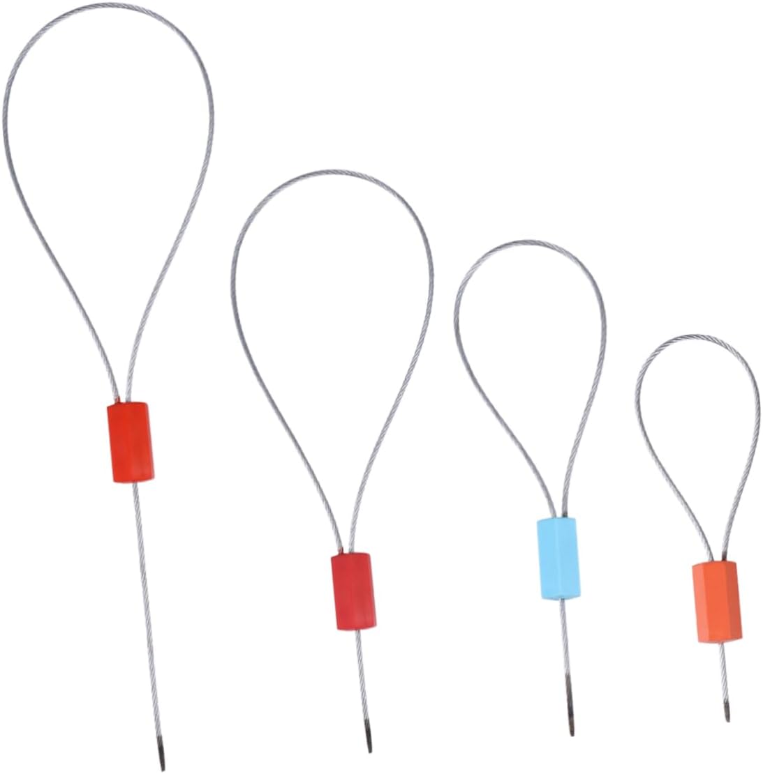 50pcs Wire Seal Tightening Container Lock Anti-Tamper Cargo Seal for Shipping High Tension and Use Random Color Packaging