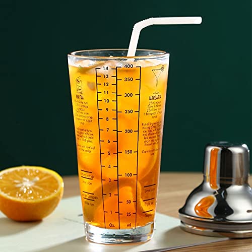 Juego de Coctelera Cocktail Shaker Set Snow Grams Copa Escala transparente Bar MEZCLA DE FRUTAS FRUTOS DE JURMO CUP BARTENER TOOLERS TRABAJA DE FIESTA BARRA DE BARTENERDO KIT REGALOS Agitador de Cócte