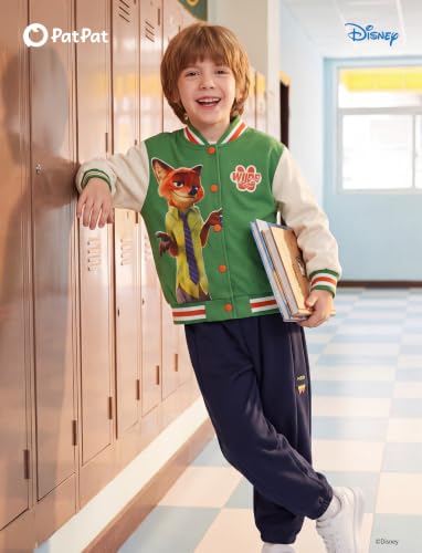 Image of Disney Marvel Bomber Jacket Spider Man Toy Story Cars Varsity Cardigan2-13Y | Officially Licensed Snap Button Coat,Fall Star Wars Graphic Cloth Top,Hulk Venom Stitch Mickey Lightning Mcqueen Kids Apparel