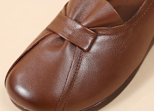 PU Leather Flats Women Casual Cute Round Toe Flat Shoes Ballet Flats Shoes Dressy Outdoor Comfortable Work Shoe 20254