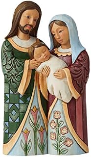 Enesco Jim Shore Heartwood Creek Holy Family Blessed with a Savior Pint-Sized Figurine, Multicolor