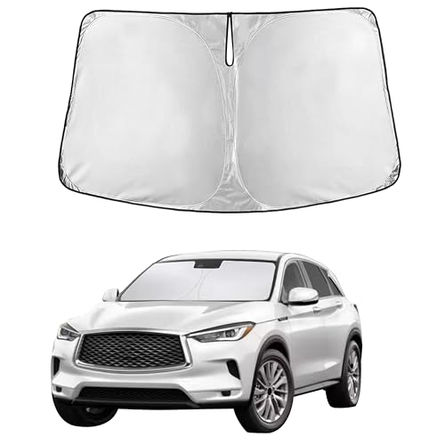 Image of EcoNour Windshield Sunshade Compatible for Infiniti QX50 2019-2024 2025 2026, Sun Visor for Front Windshield & Window Sun Shade Cover, UV Heat Blocker & Protector, Car Accessories