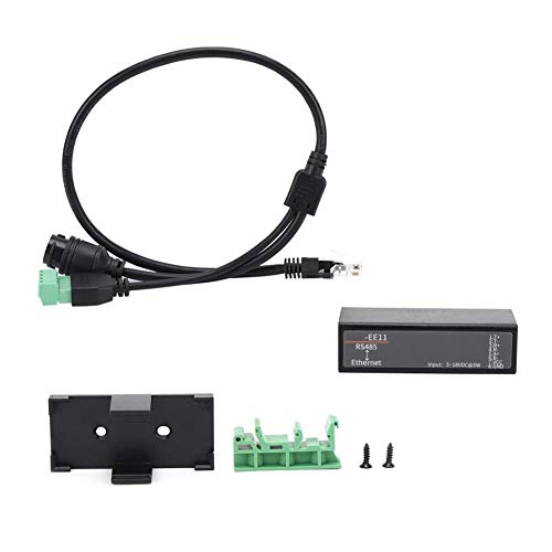 Walfront Serial Port Server HF7121 Serial Server RS485 to Ethernet DTU Short Message Communication Module 5-18VDC 2.1x1.0x0.7 inch