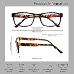 5 Pack Reading Glasses Blue Light Blocking UV400 Anti Glare Computer Readers for Men Women