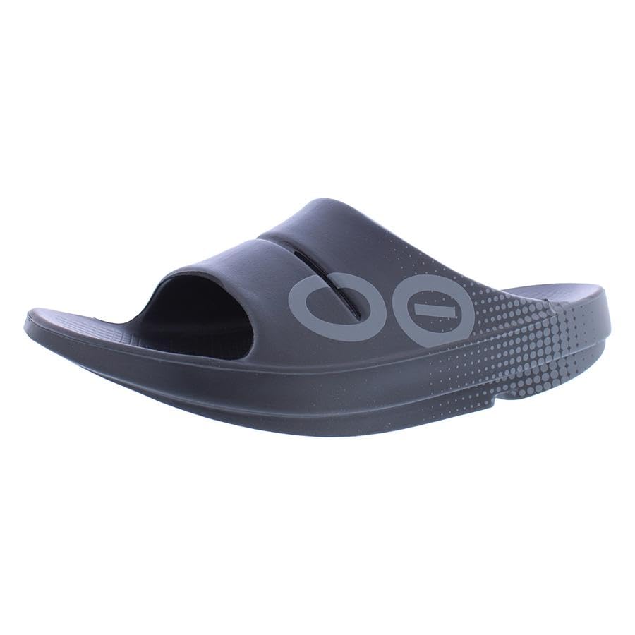 Image of OOFOS Ooahh Sport Unisex Shoes Size 9, Color: Matrix Black