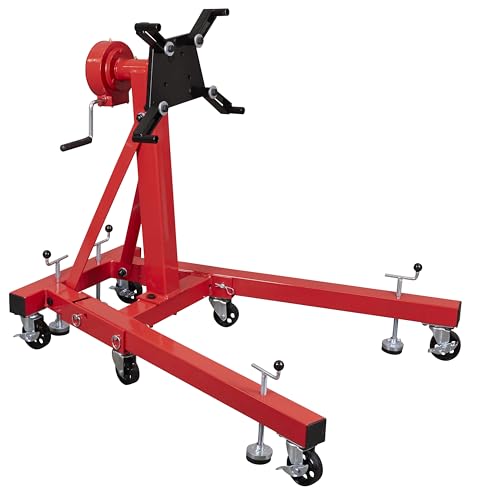 Sealey 680kg Folding 360º Rotating Engine Stand with Geared Handle Drive - ES680D
