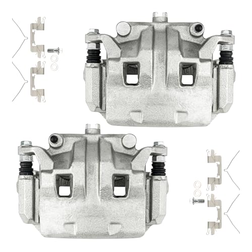 Image of KAX 19B3122A+19B3123A Brake Caliper Compatible with Nissan Frontier 2005-2023, Nissan Xterra 2005-2015, Nissan Pathfinder 2005-2012, Suzuki Equator 2009-2012, Front Disc Brake Caliper