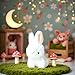 White Cute Bunny Pendant Mini Rabbit Plush Stuffed Animal Keychain Plush Animal Stuffed Bunny Soft Tiny Rabbit Doll Keychain for Birthday Gift Home Decoration Bag Accessories