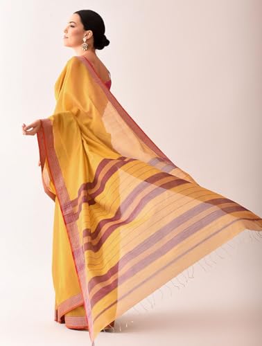 Jaypore maheshwari cotton silk saree – image 4