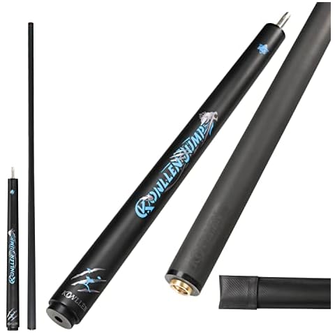KONLLEN Jump Cue Stick de Fibra de Carbono 2 Piezas Cover