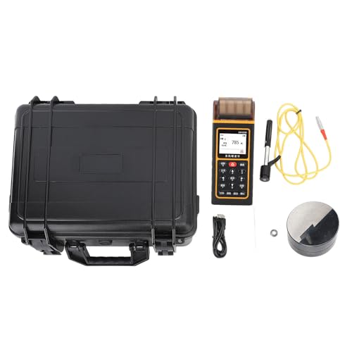 Portable Leeb Hardness Tester Metal Hardness Tester Leeb Hardness Tester with Thermal Printer Color Screen Display and Rechargeable Battery for Steel and Cast Steel