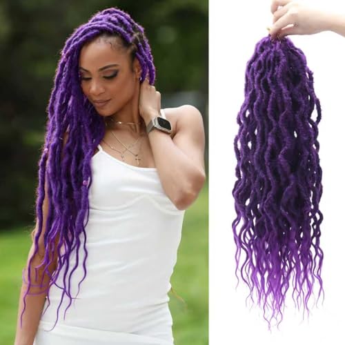 8Packs Faux Locs Crochet Hair 24Inch Crochet Locs, Soft Locs