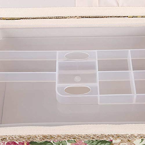 Anncus Cloth Sewing Storage Basket Box Gift Set Sewing Tool Accessories Case w/ Handle