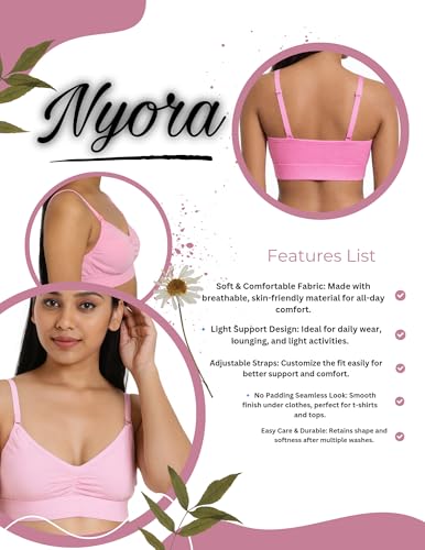 Image of Women's Non-Padded Cotton Bra with Sports Look | Soft Stretchable Everyday Bra | Wire-Free Comfortable Innerwear