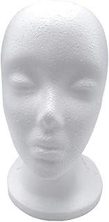SOBW Styropor-Kopf, Foam Männlicher/Weibliches Mannequin Head Perücken Gläser Hut Display Halter Stand, Ständer for Perück...