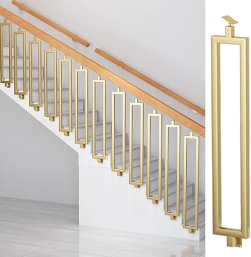 Fuseaux de rampe en fer doré 70 cm de qualité supérieure pour escalier