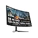 Alienware AW3225QF 32 Inch 4K UHD (3840x2160) 1700R Curved Gaming Monitor, 240Hz, QD OLED, 0.03ms, NVIDIA G-SYNC Compatible, HDR, Dolby Vision, USB-C, DisplayPort, 2x HDMI, 4x USB, 3 Year Warranty