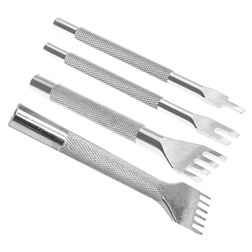 HOODANCOS 4 Piezas Perforadora Remaches Para Tela Herramientas Para Trabajar La Madera Mini Máquina De Coser Kits De Manualidades Herramienta De Artesanía Punzones De Cuero