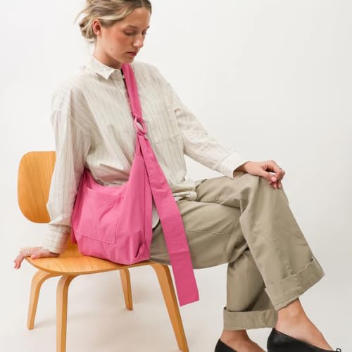 Image of Thread Wallets Slouchy Shoulder Bag for Women - Crescent Sling Purse, Unstructured & Foldable