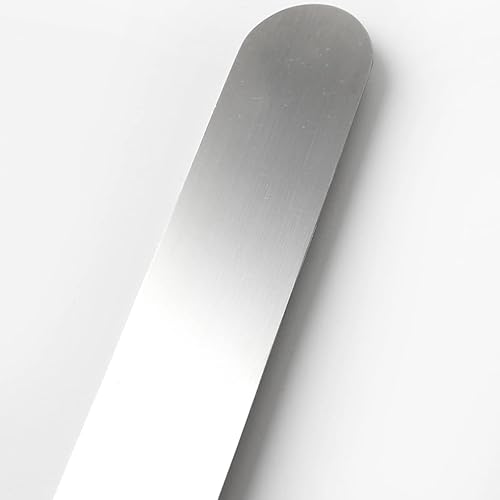 Miniatura 2 de Juego de 3 espátulas de acero inoxidable espátulas compensadas espátulas para tartas con 6 810 pulgadas curvadas