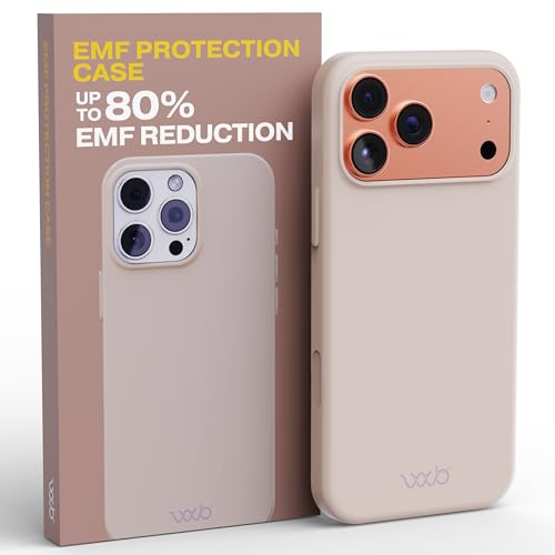 WAVEBLOCK EMF Protection Silicone iPhone Case Compatible with iPhone 17 Pro Max, Radiation Blocker,