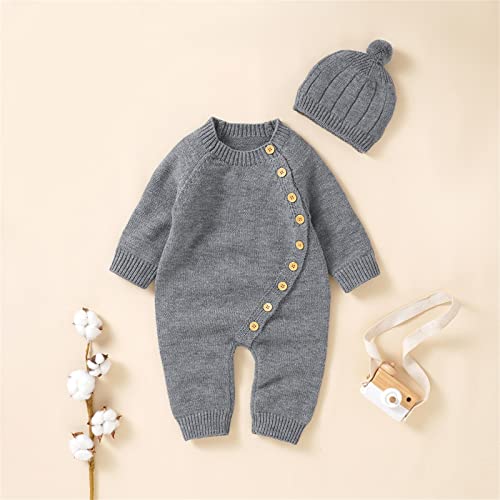 Kids Drawstring Hoodie Newborn Infant Boy Girl Solid Knitted Sweater Baby Jumpsuit Romper Cotton Caps Hoodie2