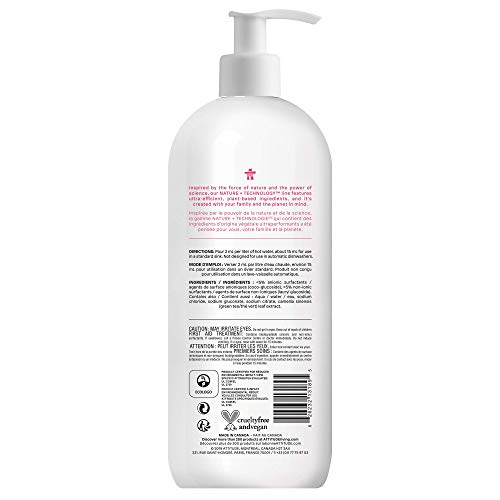 Attitude Baby Dish Soap, Plant-Based Dish Liquid, Extra Gentle On Sensitive Skin, Tough On Milk Residue & Grease On Bottles, Fragrance Free, 33.8 Fl Oz #TOP1