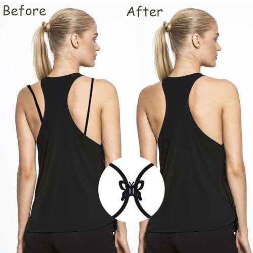 28 PCS Bra Strap Clips Bra Clips for Back, Anti-Slip Bra Straps Holder Adjustable Non Slip Bra Straps Clips3