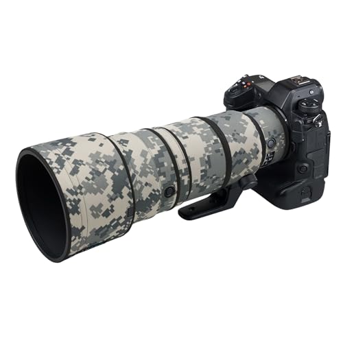 Rolanpro Objektivschutz kompatibel mit Nikon Z 400mm f4.5 VR S, Tarnmuster-Regenschutz, wasserdichte Objektivhülle#UCP
