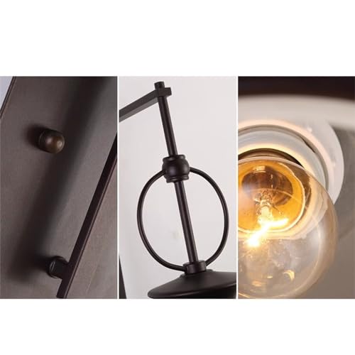 Applique extérieure lampe de jardin extérieur rétro étanche E27 noir - 3