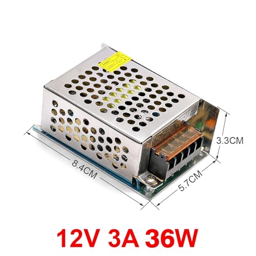 Carcasa de aluminio para fuente de alimentación conmutada de 36W y 12V CC duradera 6