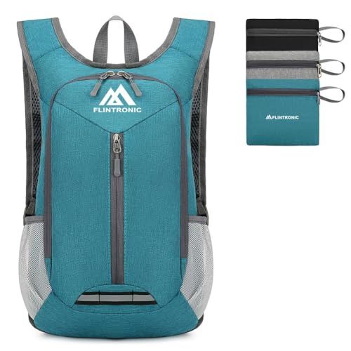 flintronic 16L Mochila Plegable Ultraligera, Mochila de Viaje, Mochilas de Senderismo, Mochilas de Marcha Pequeña, Impermeable, para Hombre Mujer, para Senderismo Caminar Acampar, Verde
