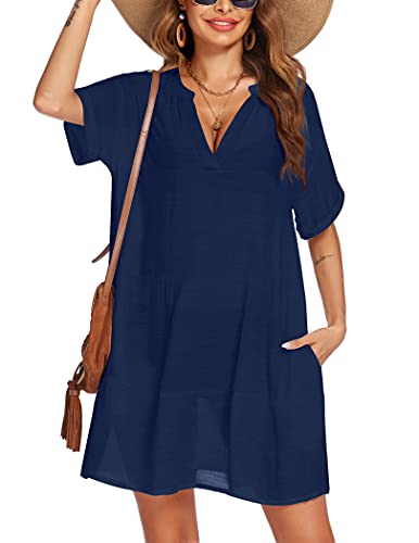 Robe de bain bleu XX-Large femme l'élégance sexy à la maison