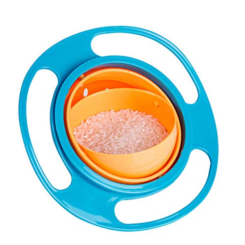 Ciotola Girevole 360 Gradi Per Bambini | Anti-Rovescio | Facile Da Pulire | Design A Disco Volante - Foto 3