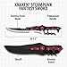 Kraken Steampunk Fantasy Full-Tang Sword - 20.5” Length | Curved Blade | Decorative Design Cutouts | Pakkawood Handle | Stainless Steel with Leather Sheath