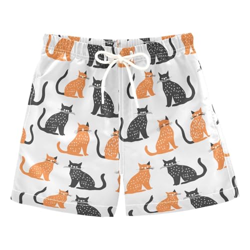 ALAZA Brown Coffee Bean Boys Quick Dry Beach Board Shorts Kids Swim Trunks Bathing Suit Swimsuit 2T