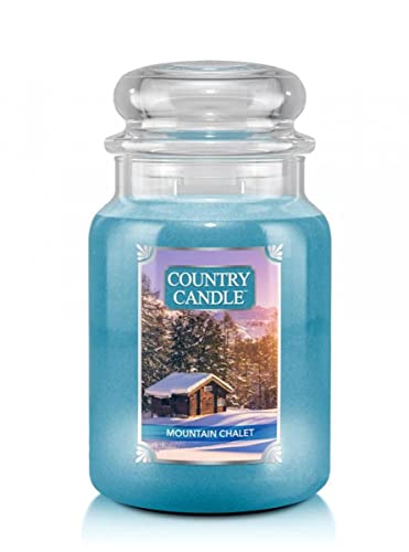 Country Candle Mountain Chalet - Vaso grande (680 g, 2 mechas)
