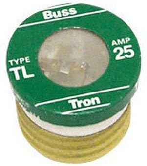 Bussman TL-25PK4 25 Amp Time Delay Plug Fuses 4 Count