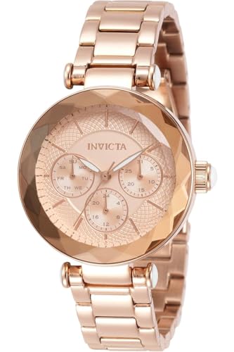 Invicta Women's Angel Quartz Watch with Stainless Steel Strap, Rose Gold, 16 (Model: 31272)