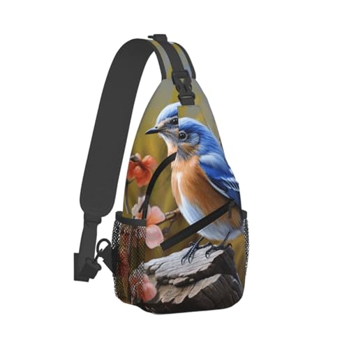 Mochila Sling Urbana WEIHAKO Azul Crossbody miniatura 7