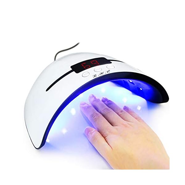 UV Lampe für Gelnägel, 36W Nageltrockner mit 3 Timer und Infrarotsensor, UV Lampe Nägel USB-Ladedesign und LCD-Display…