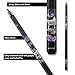 Eight Ball Mafia EBM14 Pool Cue - Black with Grey Skulls,Purple Roses and Butterflies - 19oz