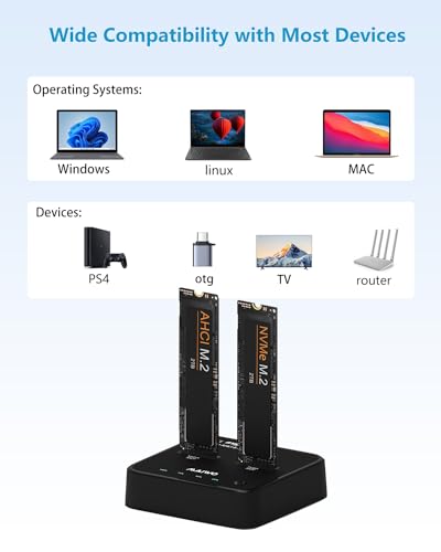 Duplicador MAIWO K3016P2 NVMe AHCI M.2 SSD USB 3.2 Tipo C miniatura 4