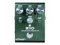 Analog Bass Preamp/DI Pedal with 2-b EQ Grit Scoop Modes 1/4" Output Jack Headphone Output Balanced XLR DI