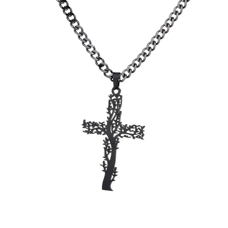 Collier croix arbre de vie or, le cadeau créatif idéal pour femme