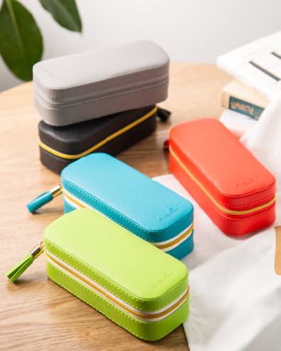 Sanqianwan Small Jewelry Travel Organizer Box With Pu Leather Portable Jewelry Storage Case For Necklace Rings Earrings, Tassels Design Of Jewely Case Gifts For Mother, Girlfriend And Lover,16.5*7.5*6 #TOP7