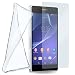 Produktbild moex Silikon-Hülle für Sony Xperia Z2 | + Panzerglas Set [360 Grad] Glas Schutz-Folie mit Back-Cover Transparent Handy-Hülle Sony Xperia Z2 Case Slim Schutzhülle Panzerfolie