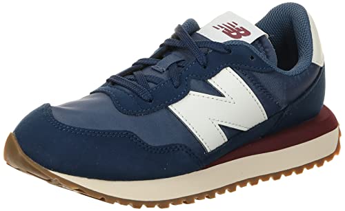 Image of New Balance Kids 237 Bungee Sneaker, NB Navy /Turtledove, 11.5 M Little Kid (4-8 Years)